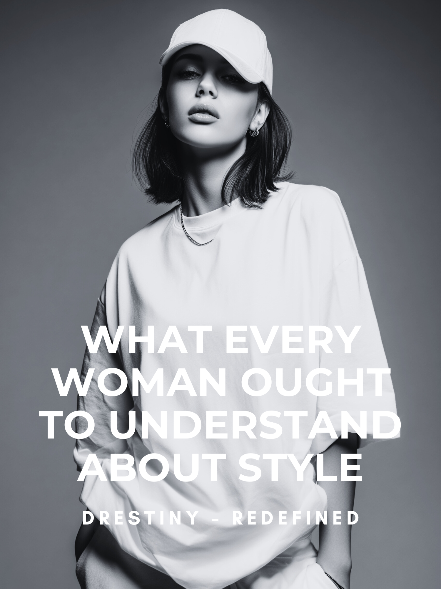 Confident woman in timeless neutral outfit – women’s style tips from Drestiny