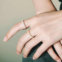 Thumbnail for 0.7CT Moissanite Stackable Rings S925 Silver Matching Wedding Diamonds Band White Gold Gift, Drestiny, Rings, Silver, Gold, United States, Canada, Australia, New Zealand, United Kingdom, FR, shopdrestiny.com