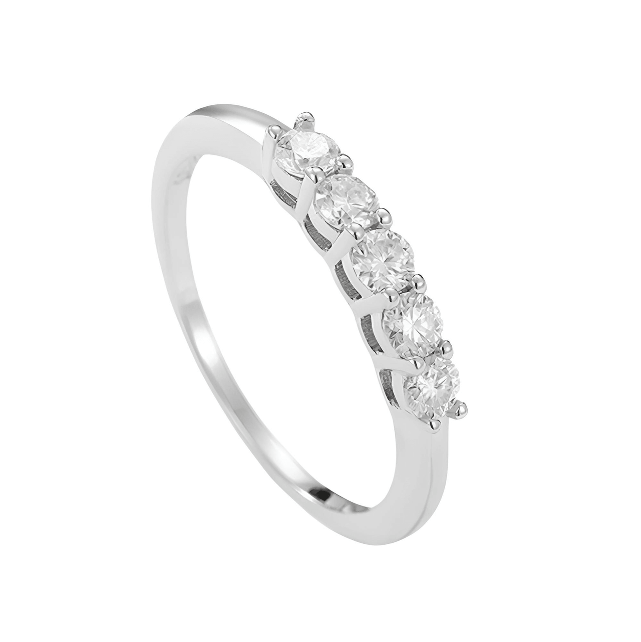 0.7CT Moissanite Stackable Rings S925 Silver Matching Wedding Diamonds Band White Gold Gift, Drestiny, Rings, Silver, Gold, United States, Canada, Australia, New Zealand, United Kingdom, FR, shopdrestiny.com
