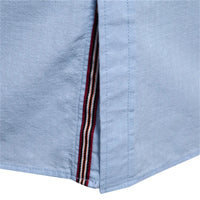 Thumbnail for 100% Cotton Men’s Trendy Stand-Collar Shirt Casual Men's Shirts, Drestiny, Casual Shirts, Dress Shirts, Long Sleeves, XS, S, M, L, XL, XXL, 2XL, United States, USA, Australia, New Zealand, United Kingdom, UK, Light Blue, White, Light Green, Black, Army Green, Light Yellow, Grey, Navy, Mandarin Collar Shirt, band collar shirt, high collar shirt, men's high collar shirt, shopdrestiny.com