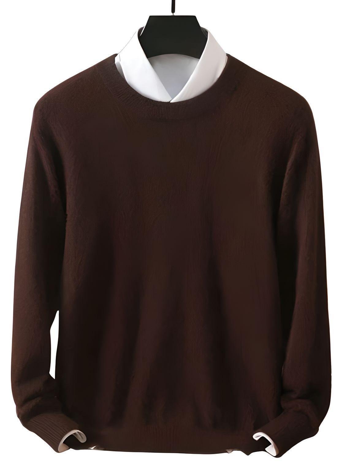 100% Pure Mink Men's Cashmere Sweaters Pullovers Long Sleeve High-End Jumpers Mink -, Sweaters , Drestiny , Army Green, Australia, Beige, Black, Blue, Brown, Burgundy, Camel, Canada, Coffee, Dark Blue, Dark Green, Dark Grey, L, Light Brown, Light Grey, Long Sleeves, M, Navy, New Zealand, Off White, Pullovers, Purple, Red, S, Sweaters, United Kingdom, United States, XL, XXL, XXXL , Drestiny , www.shopdrestiny.com