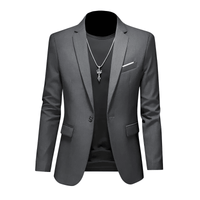Thumbnail for Boutique Fashion Solid Color High-End Men's Casual Blazer Business Groom Wedding Blazers for Men Suit Jacket Coat, Drestiny, Jackets, Blazers, S, M, L, XL, XXL, 3XL, United States, USA, Australia, United Kingdom, UK, Apricot, Sky Blue, Wine Red, Purple, Dark Green, Dark Grey, Royal Blue, Lake Blue, Yellow, Red, White, Black, Light Pink, Navy Blue, Light Grey, Light Green, men's casual blazer,  men's sport coat casual, men's unstructured blazer, shopdrestiny.com