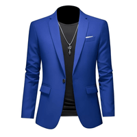 Thumbnail for Boutique Fashion Solid Color High-End Men's Casual Blazer Business Groom Wedding Blazers for Men Suit Jacket Coat, Drestiny, Jackets, Blazers, S, M, L, XL, XXL, 3XL, United States, USA, Australia, United Kingdom, UK, Apricot, Sky Blue, Wine Red, Purple, Dark Green, Dark Grey, Royal Blue, Lake Blue, Yellow, Red, White, Black, Light Pink, Navy Blue, Light Grey, Light Green, men's casual blazer,  men's sport coat casual, men's unstructured blazer, shopdrestiny.com