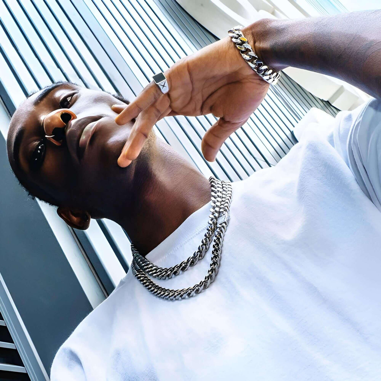 18k Gold Plated Chunky Necklace -, Necklaces , Drestiny , Australia, Canada, Gold, Necklaces, New Zealand, Silver, United Kingdom, United States , Drestiny , www.shopdrestiny.com