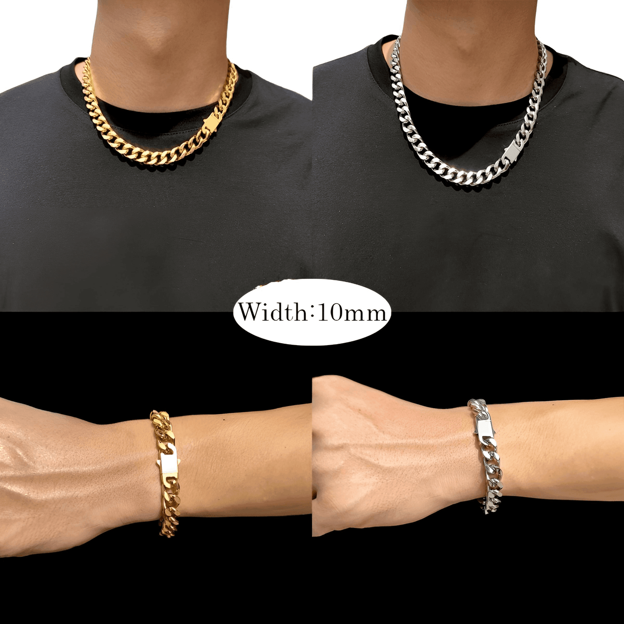 18k Gold Plated Chunky Necklace -, Necklaces , Drestiny , Australia, Canada, Gold, Necklaces, New Zealand, Silver, United Kingdom, United States , Drestiny , www.shopdrestiny.com