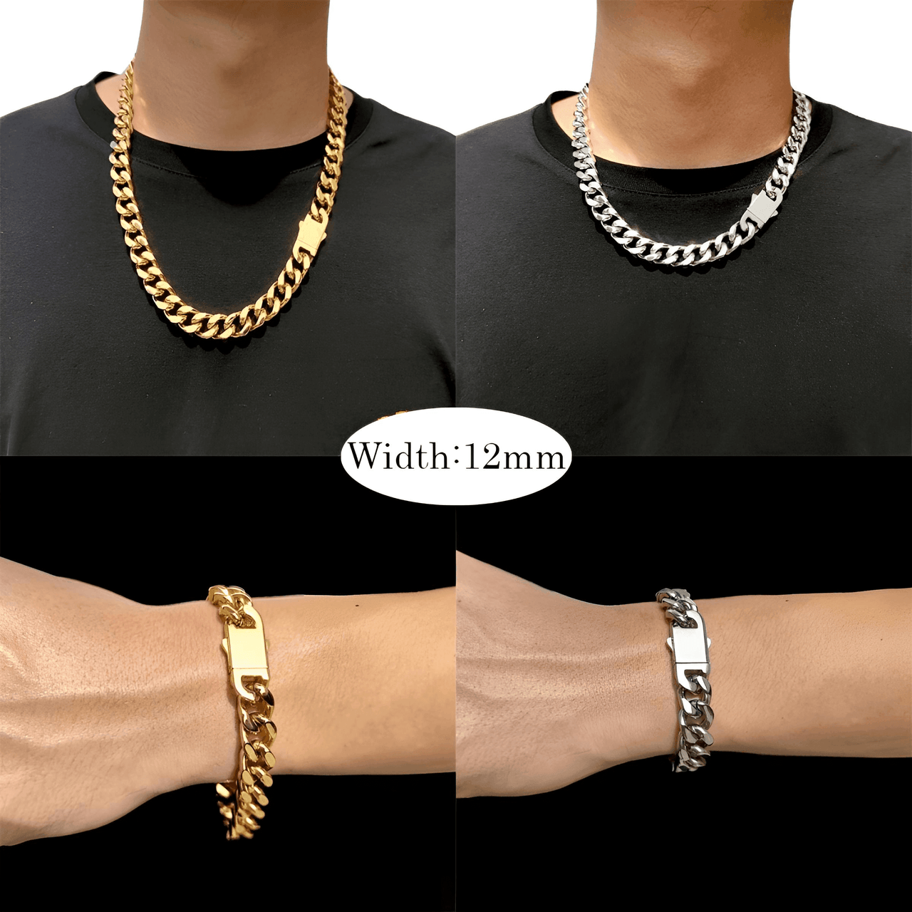 18k Gold Plated Chunky Necklace -, Necklaces , Drestiny , Australia, Canada, Gold, Necklaces, New Zealand, Silver, United Kingdom, United States , Drestiny , www.shopdrestiny.com