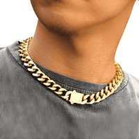 Thumbnail for 18k Gold Plated Chunky Necklace -, Necklaces , Drestiny , Australia, Canada, Gold, Necklaces, New Zealand, Silver, United Kingdom, United States , Drestiny , www.shopdrestiny.com