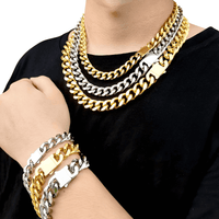 Thumbnail for 18k Gold Plated Chunky Necklace -, Necklaces , Drestiny , Australia, Canada, Gold, Necklaces, New Zealand, Silver, United Kingdom, United States , Drestiny , www.shopdrestiny.com