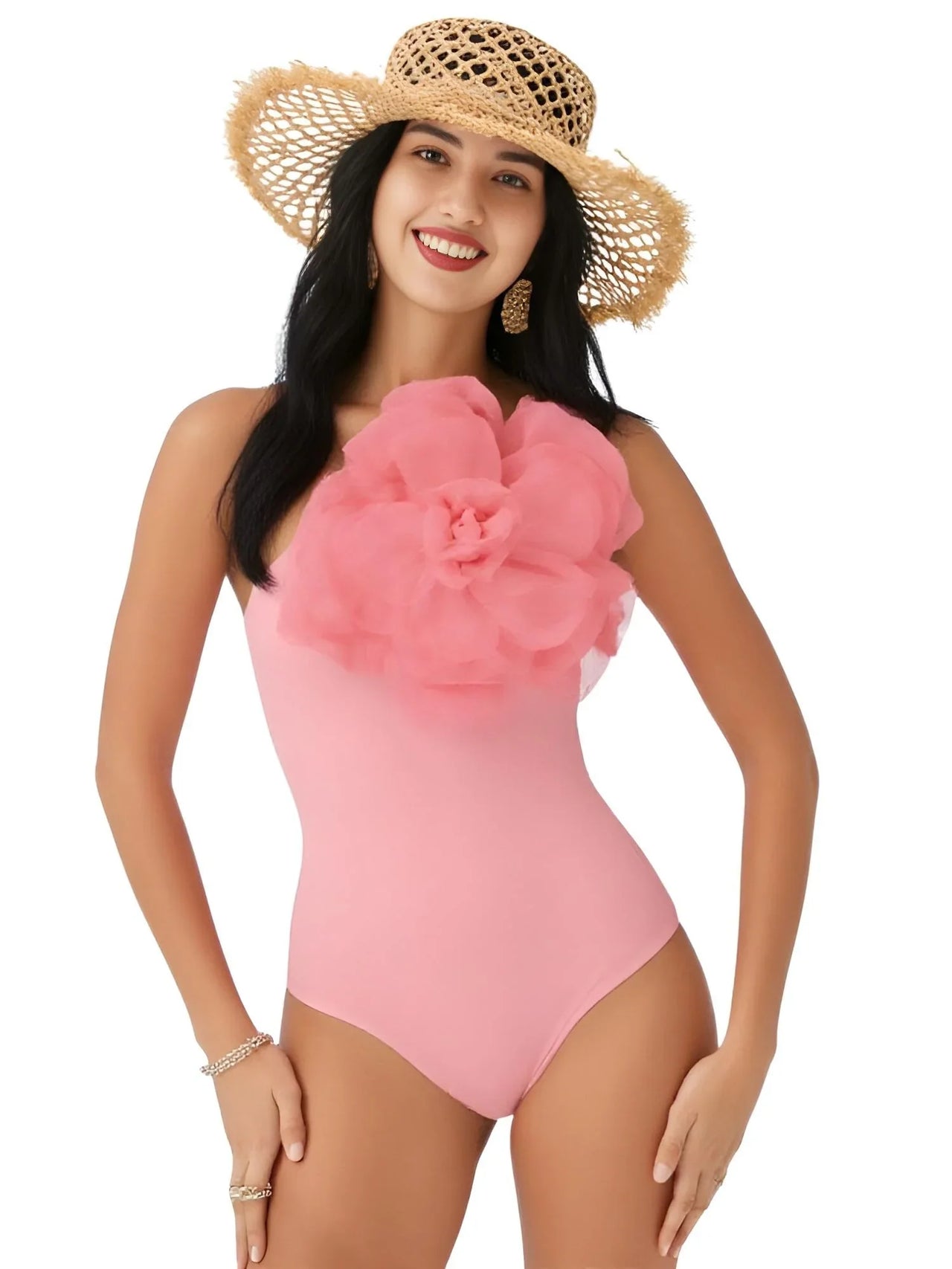 2025 New Flower One Piece Swimsuit Luxury Women's Swimwear -, One Piece Swimsuit , Drestiny , Australia, Black, Blue, Canada, Cover Ups, Dark Green, Dark Red, Deep Pink, Green, Green Yellow, L, M, New Zealand, One Piece Swimwear, One Shoulder, Orange, Pink, Red, S, Sets, Skirt Sets, Skirts, Teal, United Kingdom, United States, White, XL , Drestiny , www.shopdrestiny.com