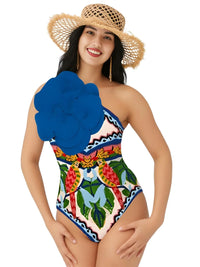 Thumbnail for 2025 New Flower One Piece Swimsuit Luxury Women's Swimwear -, One Piece Swimsuit , Drestiny , Australia, Black, Blue, Canada, Cover Ups, Dark Green, Dark Red, Deep Pink, Green, Green Yellow, L, M, New Zealand, One Piece Swimwear, One Shoulder, Orange, Pink, Red, S, Sets, Skirt Sets, Skirts, Teal, United Kingdom, United States, White, XL , Drestiny , www.shopdrestiny.com