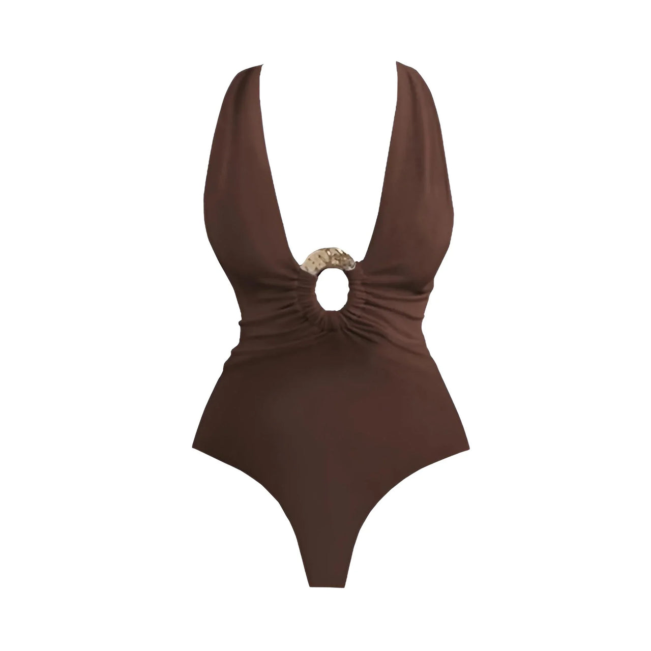 2Pcs Deep V Swimsuit Set With Long Skirt Women's Sexy Swimwear Sets Female Bikini Cut Out Biquini Beachwear, Drestiny, Sets, Skirts, Cover-Ups, One Piece Swimsuits, Bikinis, S, M, L, XL, One Shoulder, United States, Canada, USA, Australia, New Zealand, United Kingdom, UK, two piece sets, bikini cover ups, beach cover up sarong, bikini cover ups, bikini cover up skirts, sarong wrap cover up,  Dark Brown, White, Light Blue, Brown, Beige, Black, kaftan cover up uk, shopdrestiny.com