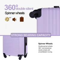 Thumbnail for 3 Piece Luggage Set Hard Shell Luggage Set with Spinner Wheel Carry On Luggage With TSA Lock Travel Suitcase set, Drestiny, 20