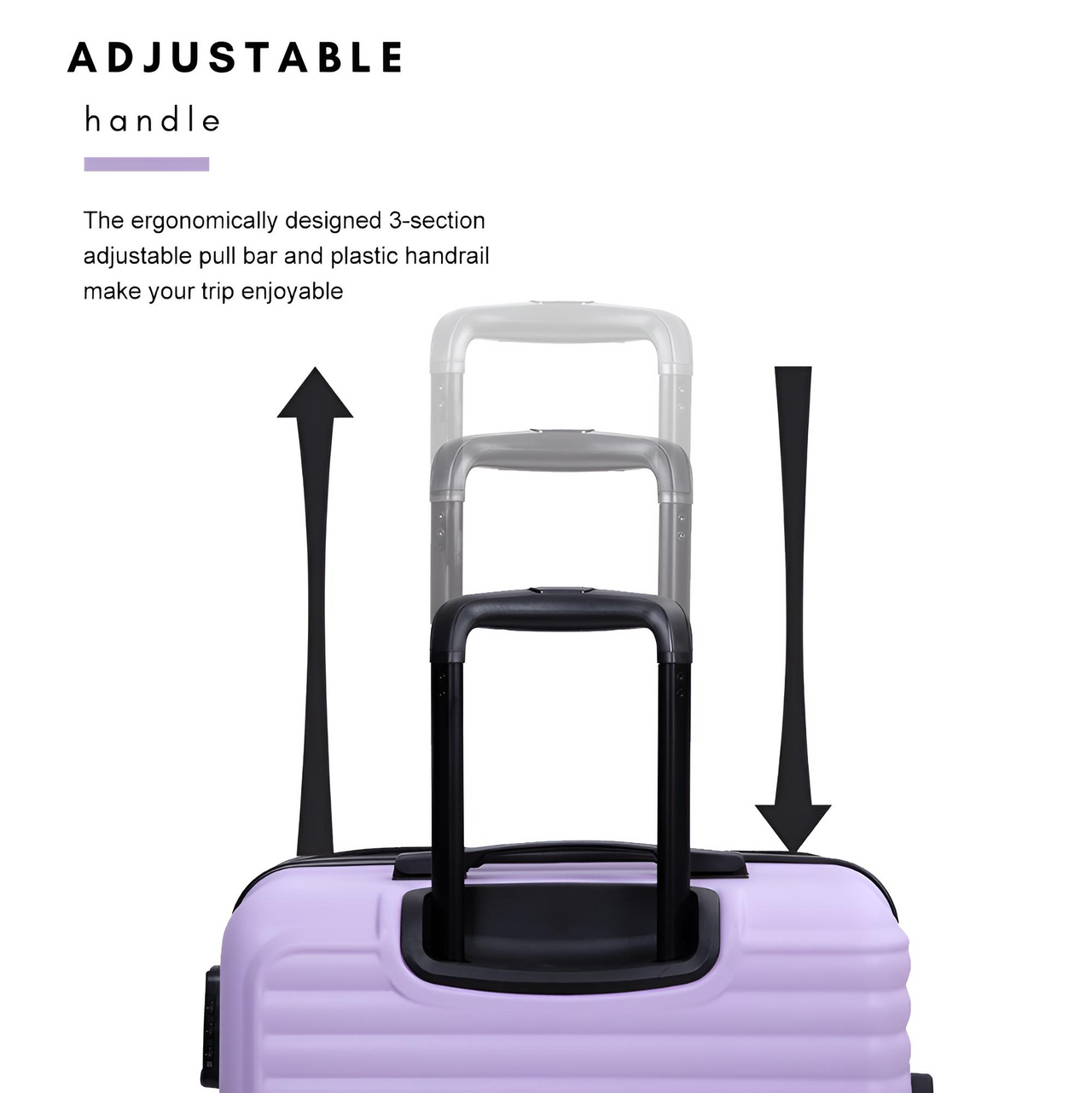 3 Piece Luggage Set Hard Shell Luggage Set with Spinner Wheel Carry On Luggage With TSA Lock Travel Suitcase set, Drestiny, 20" 24", 28", United States, Luggage, Sets, Suitcases, cheap hard shell luggage, best cheap hard shell luggage, budget hard shell luggage, hard shell luggage on sale, hard shell luggage under $100, Purple, Orange, Dark Purple, Black, Green, Blue, Pink, Light Blue, Gold, shopdrestiny.com