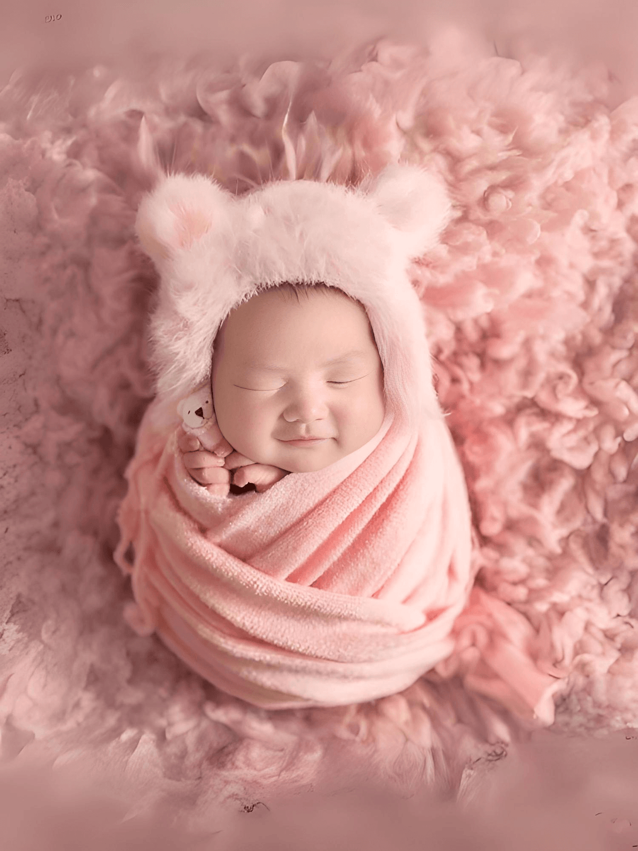 3pcs/Set Newborn Photography Wraps + Faux Fur Hat + Bear Doll -, Baby & Toddler Outfits , Drestiny , Australia, Blue, Boys, Brown, Canada, Girls, Green, Hats, Khaki, Lavender, New Zealand, Pink, Purple, Sets, United Kingdom, United States, White, Wraps, Yellow , Drestiny , www.shopdrestiny.com