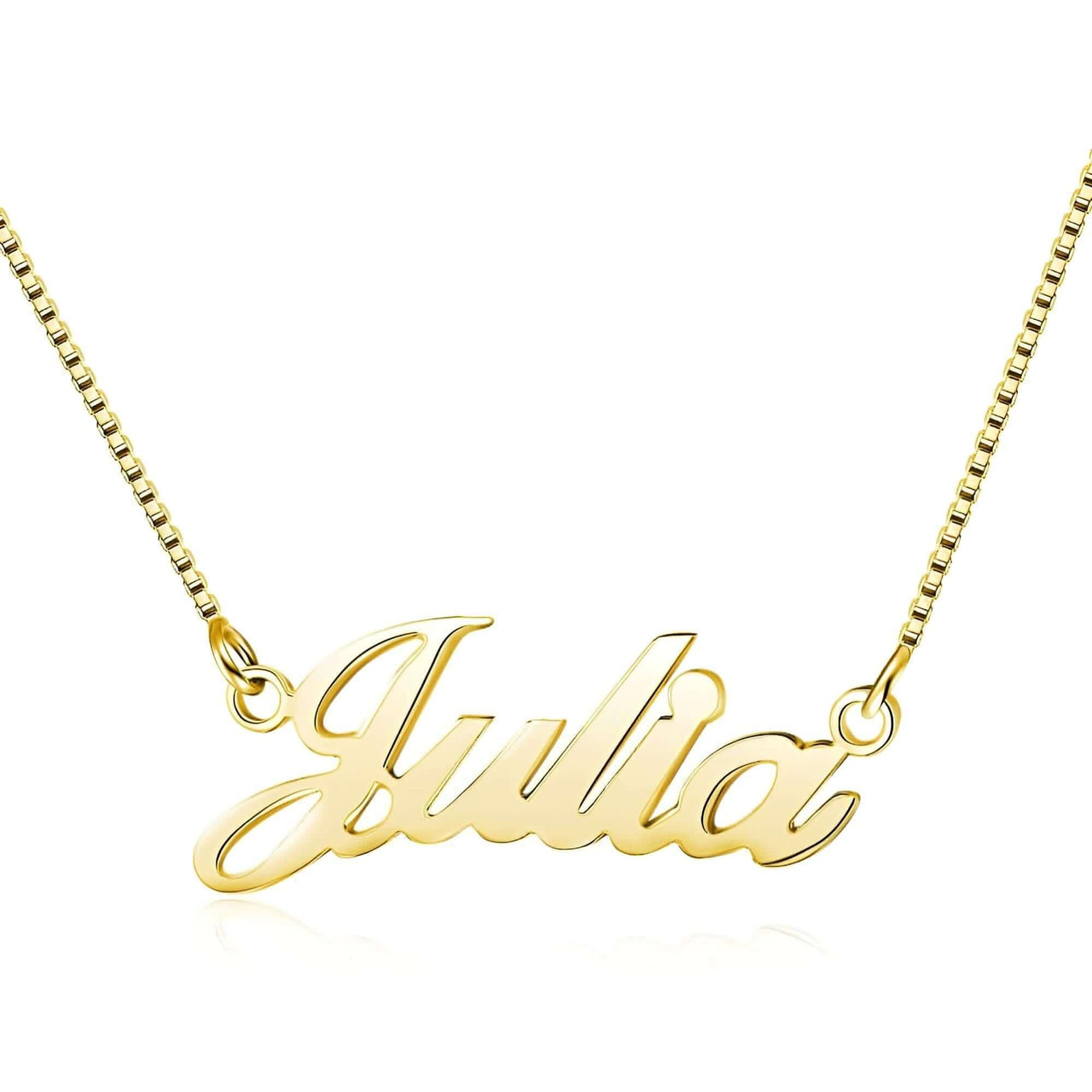 925 Sterling Silver Personalized Nameplate Letter Necklace -, Necklaces , Drestiny , Australia, Canada, Gold, Necklaces, New Zealand, Pink, Silver, United Kingdom, United States , Drestiny , www.shopdrestiny.com