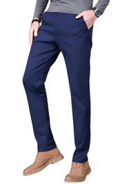 Thumbnail for 97% Cotton Men's Casual Pants Autumn Fashion Comfortable Elastic Slim Straight Business Trousers, Drestiny, Casual Pants, Dress Pants Men's, Trousers, United States, Australia, New Zealand, United Kingdom, 28, 29, 30, 31, 32, 33, 34, 36, 38, Coffee Brown, Black, Blue, Dark Grey, Khaki, Army Green, Light Khaki, Light Grey Pants, Shopdrestiny.com