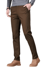 Thumbnail for 97% Cotton Men's Casual Pants Autumn Fashion Comfortable Elastic Slim Straight Business Trousers, Drestiny, Casual Pants, Dress Pants Men's, Trousers, United States, Australia, New Zealand, United Kingdom, 28, 29, 30, 31, 32, 33, 34, 36, 38, Coffee Brown, Black, Blue, Dark Grey, Khaki, Army Green, Light Khaki, Light Grey Pants, Shopdrestiny.com