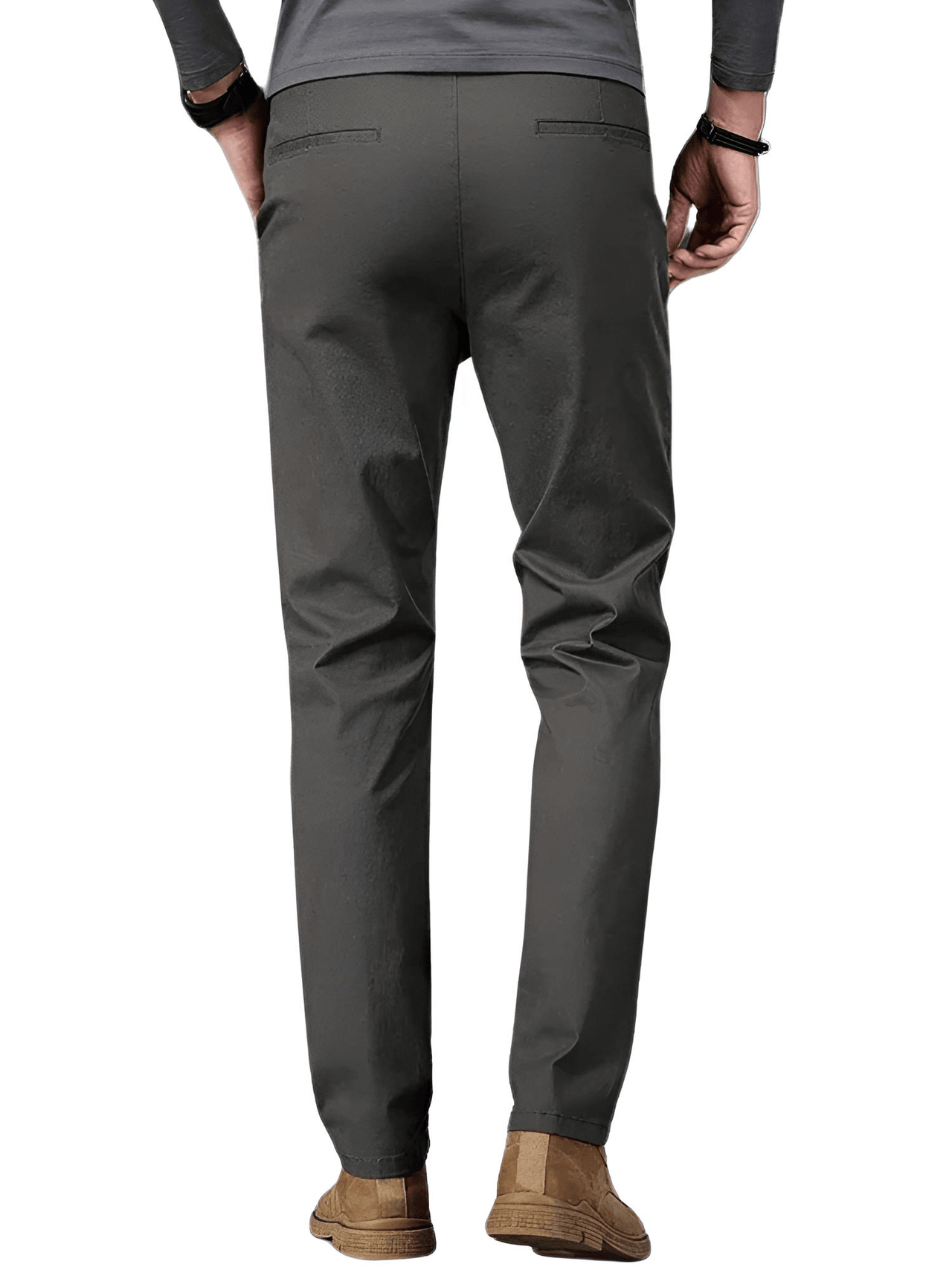 97% Cotton Men's Casual Pants Autumn Fashion Comfortable Elastic Slim Straight Business Trousers, Drestiny, Casual Pants, Dress Pants Men's, Trousers, United States, Australia, New Zealand, United Kingdom, 28, 29, 30, 31, 32, 33, 34, 36, 38, Coffee Brown, Black, Blue, Dark Grey, Khaki, Army Green, Light Khaki, Light Grey Pants, Shopdrestiny.com