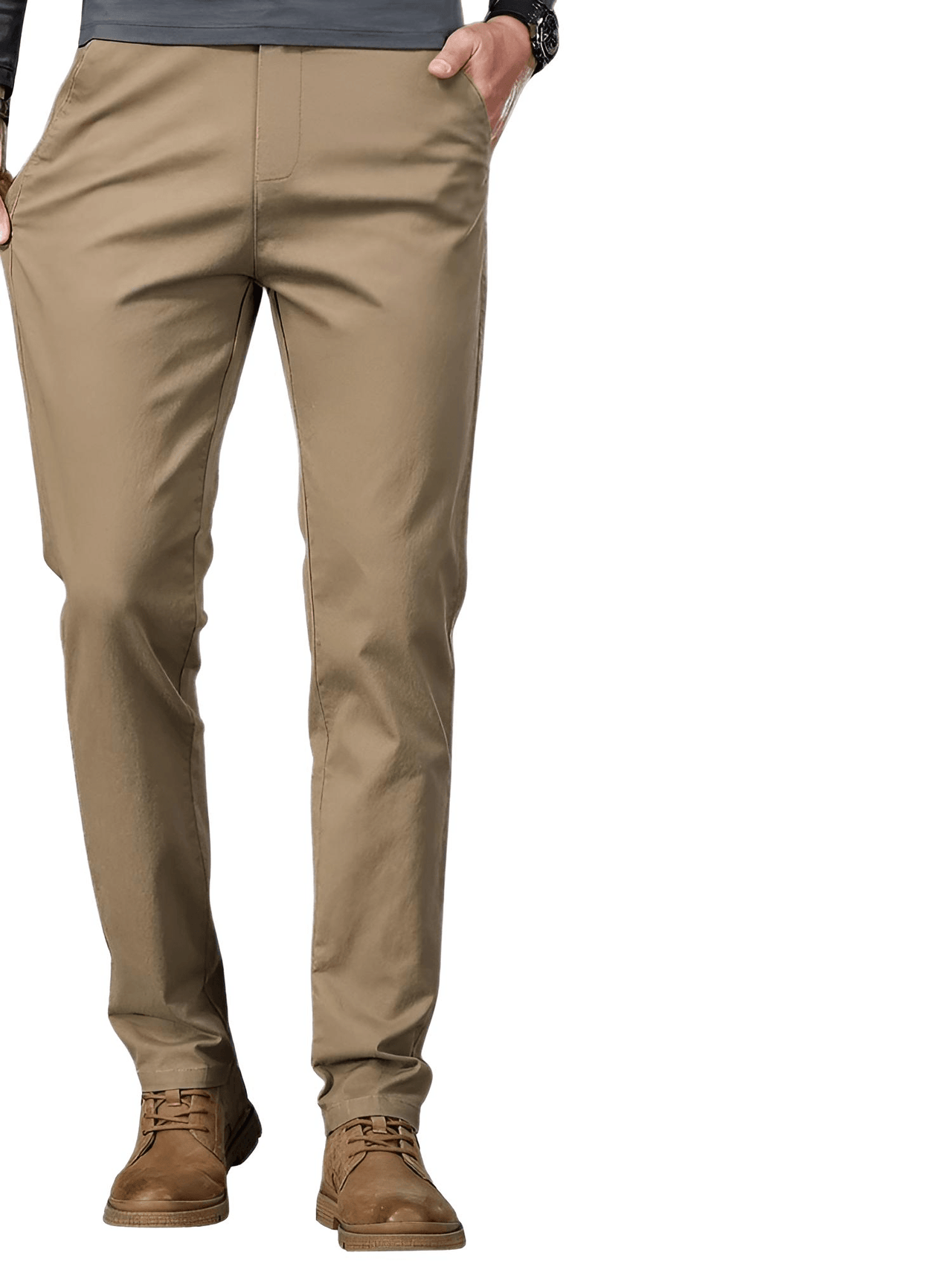 97% Cotton Men's Casual Pants Autumn Fashion Comfortable Elastic Slim Straight Business Trousers, Drestiny, Casual Pants, Dress Pants Men's, Trousers, United States, Australia, New Zealand, United Kingdom, 28, 29, 30, 31, 32, 33, 34, 36, 38, Coffee Brown, Black, Blue, Dark Grey, Khaki, Army Green, Light Khaki, Light Grey Pants, Shopdrestiny.com