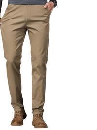Thumbnail for 97% Cotton Men's Casual Pants Autumn Fashion Comfortable Elastic Slim Straight Business Trousers, Drestiny, Casual Pants, Dress Pants Men's, Trousers, United States, Australia, New Zealand, United Kingdom, 28, 29, 30, 31, 32, 33, 34, 36, 38, Coffee Brown, Black, Blue, Dark Grey, Khaki, Army Green, Light Khaki, Light Grey Pants, Shopdrestiny.com
