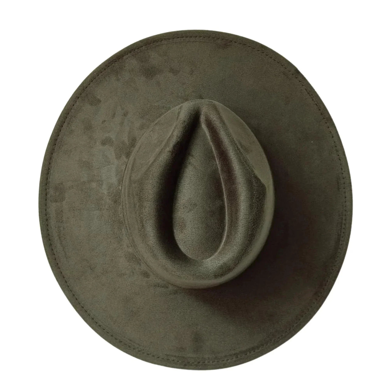 Army Green wide-brimmed hat on a white background