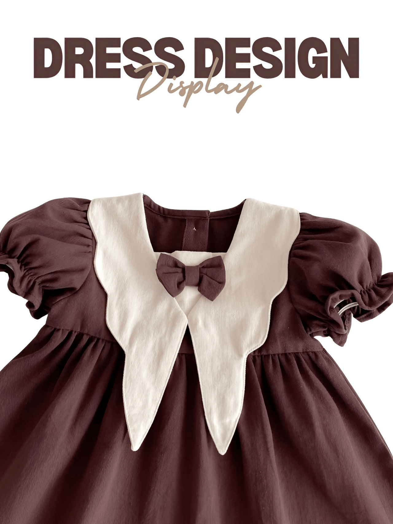 Autumn Baby Girls Dress Casual Bow Clothes Spring Cotton Girls Princess Dress Big Turn Down Collar Dress Girls Clothes -, Dress , Drestiny , 12M, 24M, 2T, 3T, 4T, 6M, Australia, Black, Brown, Canada, Dresses, Girls, Khaki, Long Sleeves, New Zealand, Short Sleeves, TD, United Kingdom, United States , Drestiny , www.shopdrestiny.com