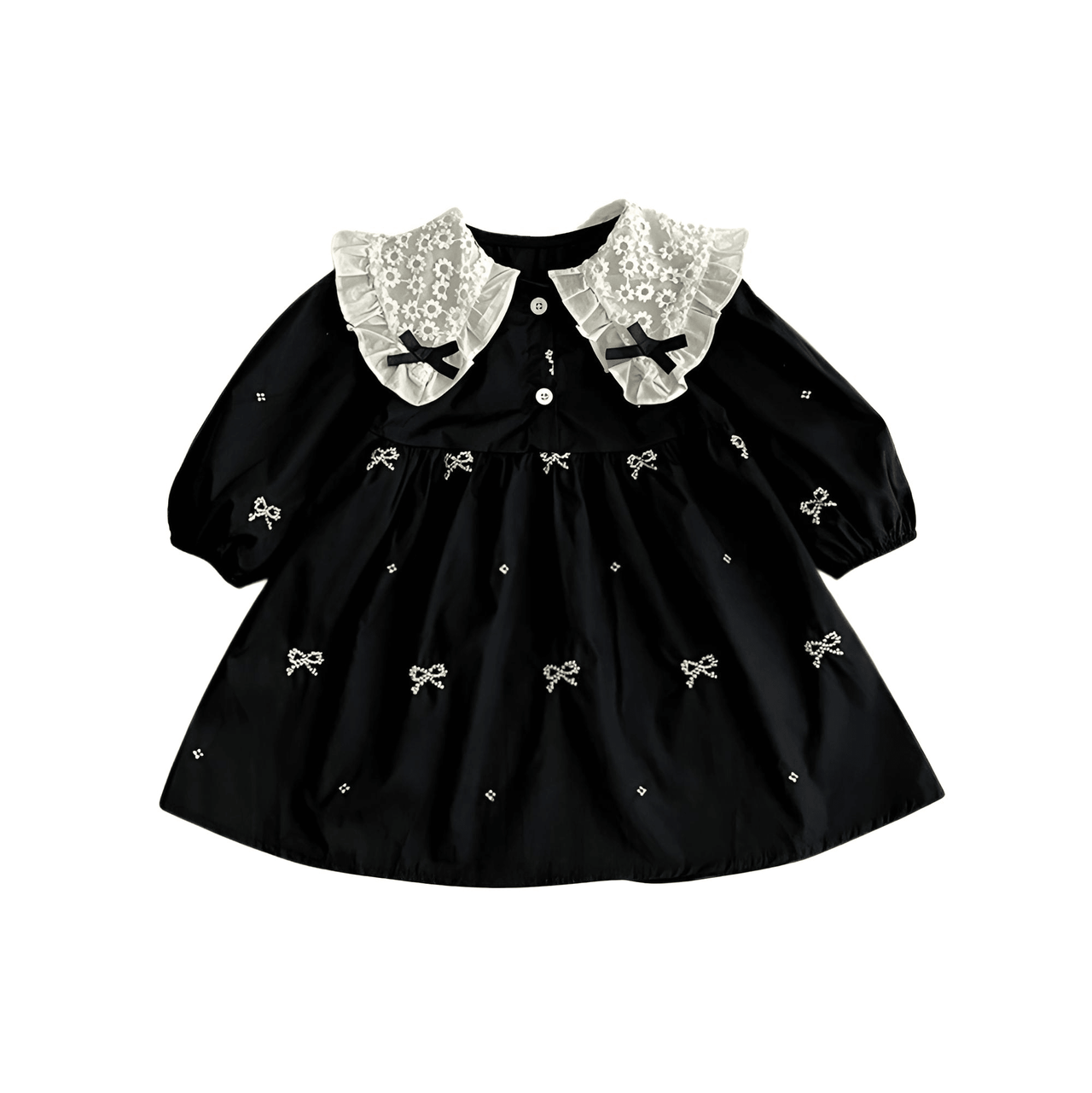 Autumn Baby Girls Dress Casual Bow Clothes Spring Cotton Girls Princess Dress Big Turn Down Collar Dress Girls Clothes -, Dress , Drestiny , 12M, 24M, 2T, 3T, 4T, 6M, Australia, Black, Brown, Canada, Dresses, Girls, Khaki, Long Sleeves, New Zealand, Short Sleeves, TD, United Kingdom, United States , Drestiny , www.shopdrestiny.com