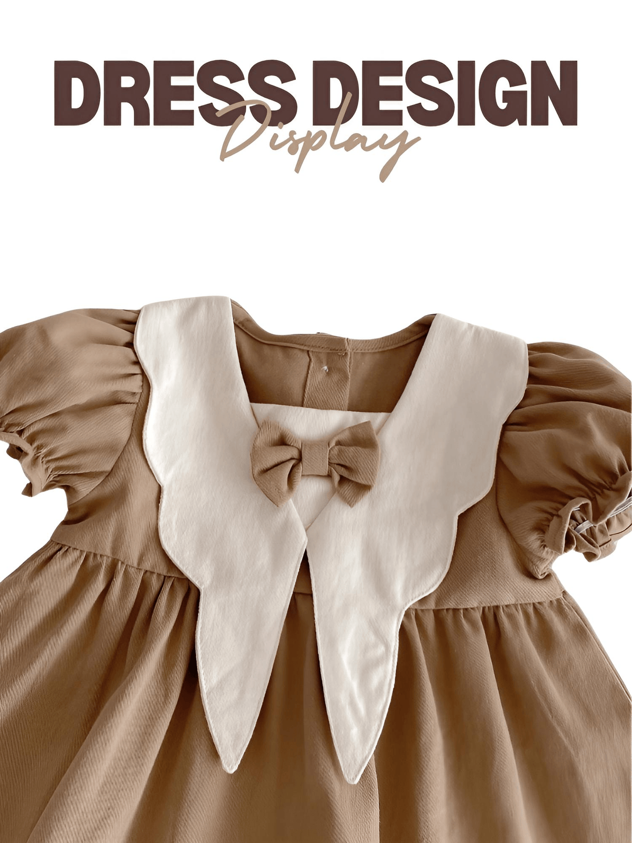 Autumn Baby Girls Dress Casual Bow Clothes Spring Cotton Girls Princess Dress Big Turn Down Collar Dress Girls Clothes -, Dress , Drestiny , 12M, 24M, 2T, 3T, 4T, 6M, Australia, Black, Brown, Canada, Dresses, Girls, Khaki, Long Sleeves, New Zealand, Short Sleeves, TD, United Kingdom, United States , Drestiny , www.shopdrestiny.com