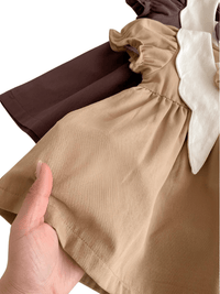 Thumbnail for Autumn Baby Girls Dress Casual Bow Clothes Spring Cotton Girls Princess Dress Big Turn Down Collar Dress Girls Clothes -, Dress , Drestiny , 12M, 24M, 2T, 3T, 4T, 6M, Australia, Black, Brown, Canada, Dresses, Girls, Khaki, Long Sleeves, New Zealand, Short Sleeves, TD, United Kingdom, United States , Drestiny , www.shopdrestiny.com