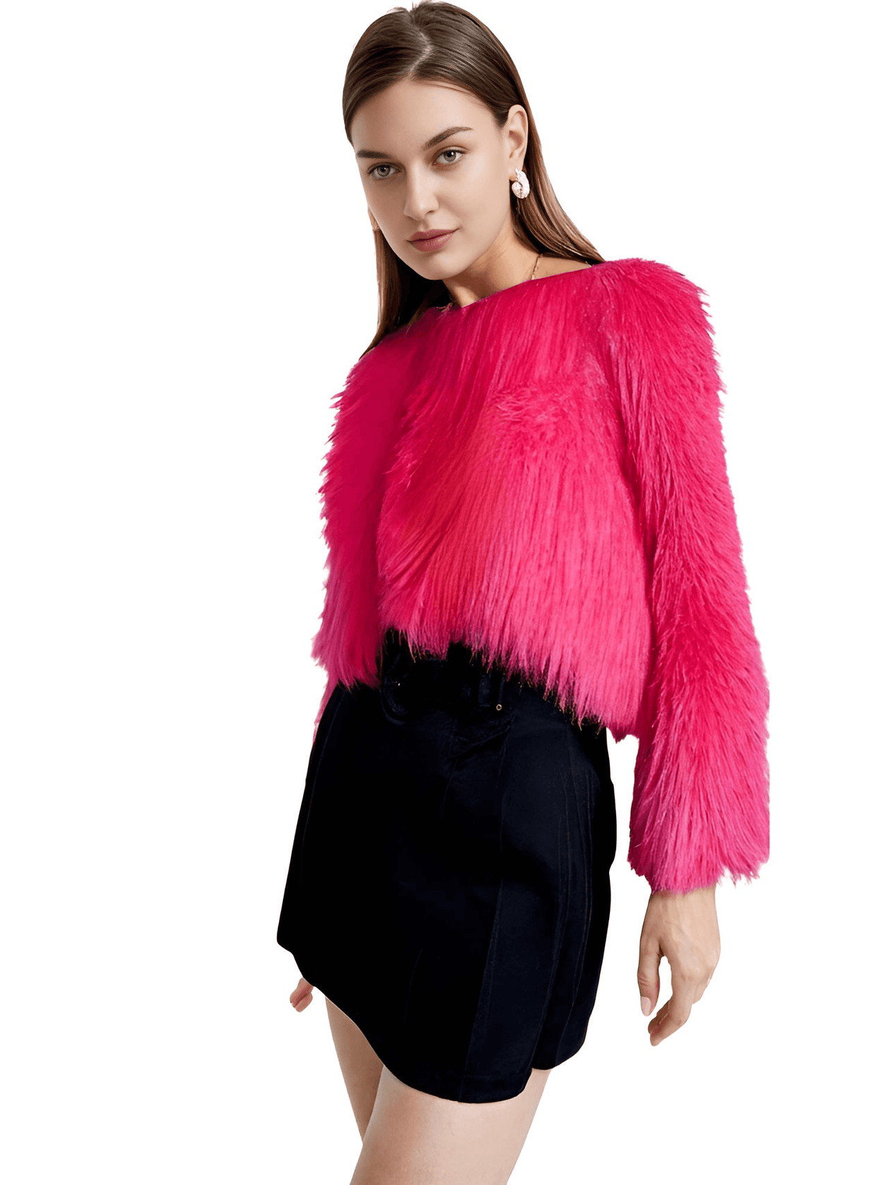 Autumn Winter Warm Women Faux Fur Coat Loose Plush Coat Female Fur Jacket -, Coats , Drestiny , Australia, Black, Blue, Brown, Coats, Deep Pink, FR, Green, Jackets, Khaki, L, Light Blue, Light Green, Light Purple, M, Orange, Pink, Purple, Red, S, United Kingdom, United States, White, XL, XXL, XXXL, Yellow , Drestiny , www.shopdrestiny.com