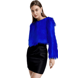 Thumbnail for Autumn Winter Warm Women Faux Fur Coat Loose Plush Coat Female Fur Jacket -, Coats , Drestiny , Australia, Black, Blue, Brown, Coats, Deep Pink, FR, Green, Jackets, Khaki, L, Light Blue, Light Green, Light Purple, M, Orange, Pink, Purple, Red, S, United Kingdom, United States, White, XL, XXL, XXXL, Yellow , Drestiny , www.shopdrestiny.com