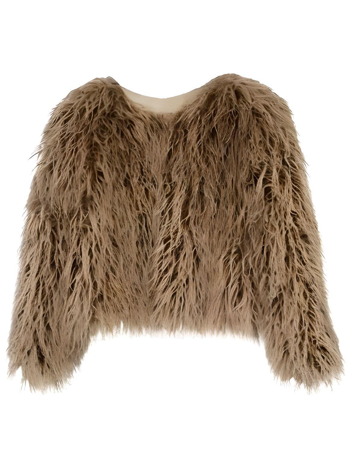 Autumn Winter Warm Women Faux Fur Coat Loose Plush Coat Female Fur Jacket -, Coats , Drestiny , Australia, Black, Blue, Brown, Coats, Deep Pink, FR, Green, Jackets, Khaki, L, Light Blue, Light Green, Light Purple, M, Orange, Pink, Purple, Red, S, United Kingdom, United States, White, XL, XXL, XXXL, Yellow , Drestiny , www.shopdrestiny.com