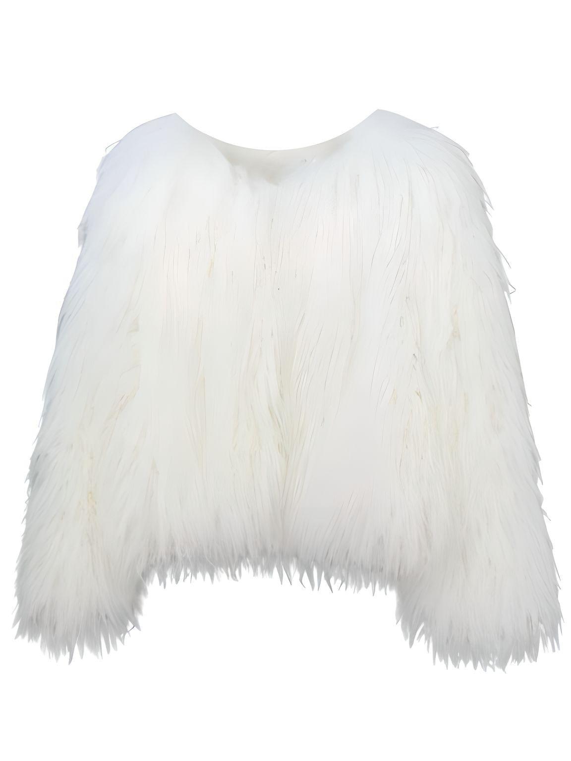 Autumn Winter Warm Women Faux Fur Coat Loose Plush Coat Female Fur Jacket -, Coats , Drestiny , Australia, Black, Blue, Brown, Coats, Deep Pink, FR, Green, Jackets, Khaki, L, Light Blue, Light Green, Light Purple, M, Orange, Pink, Purple, Red, S, United Kingdom, United States, White, XL, XXL, XXXL, Yellow , Drestiny , www.shopdrestiny.com