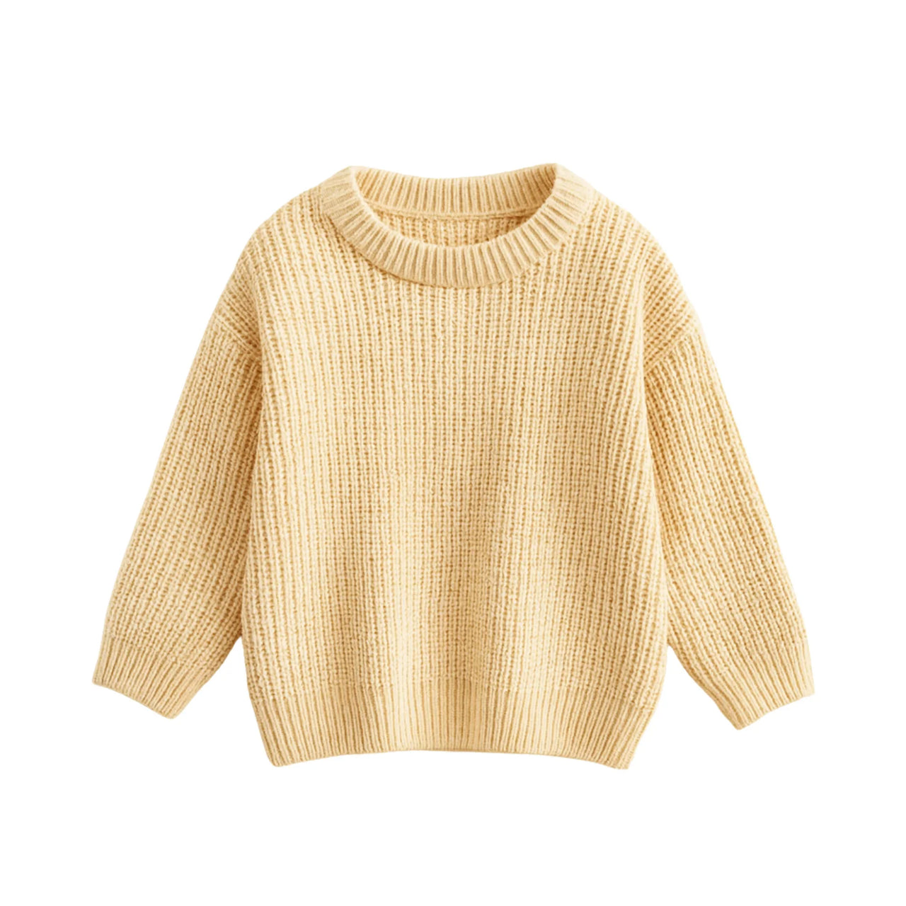 Beige sweater on a white background