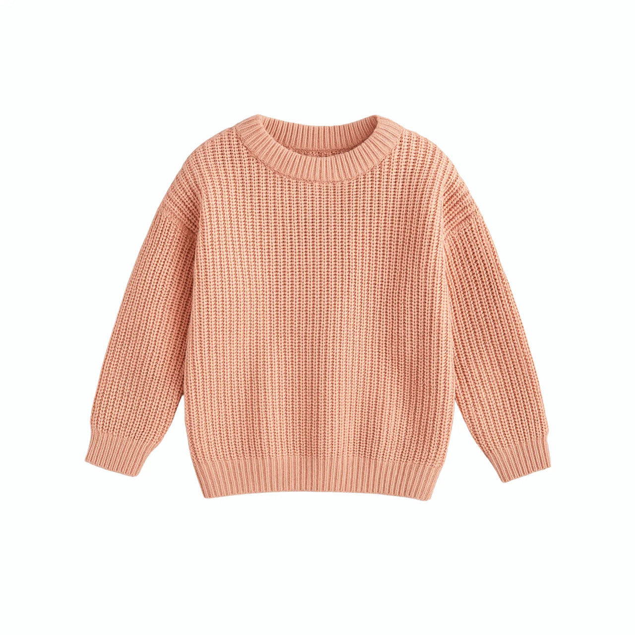 Pink sweater on a white background
