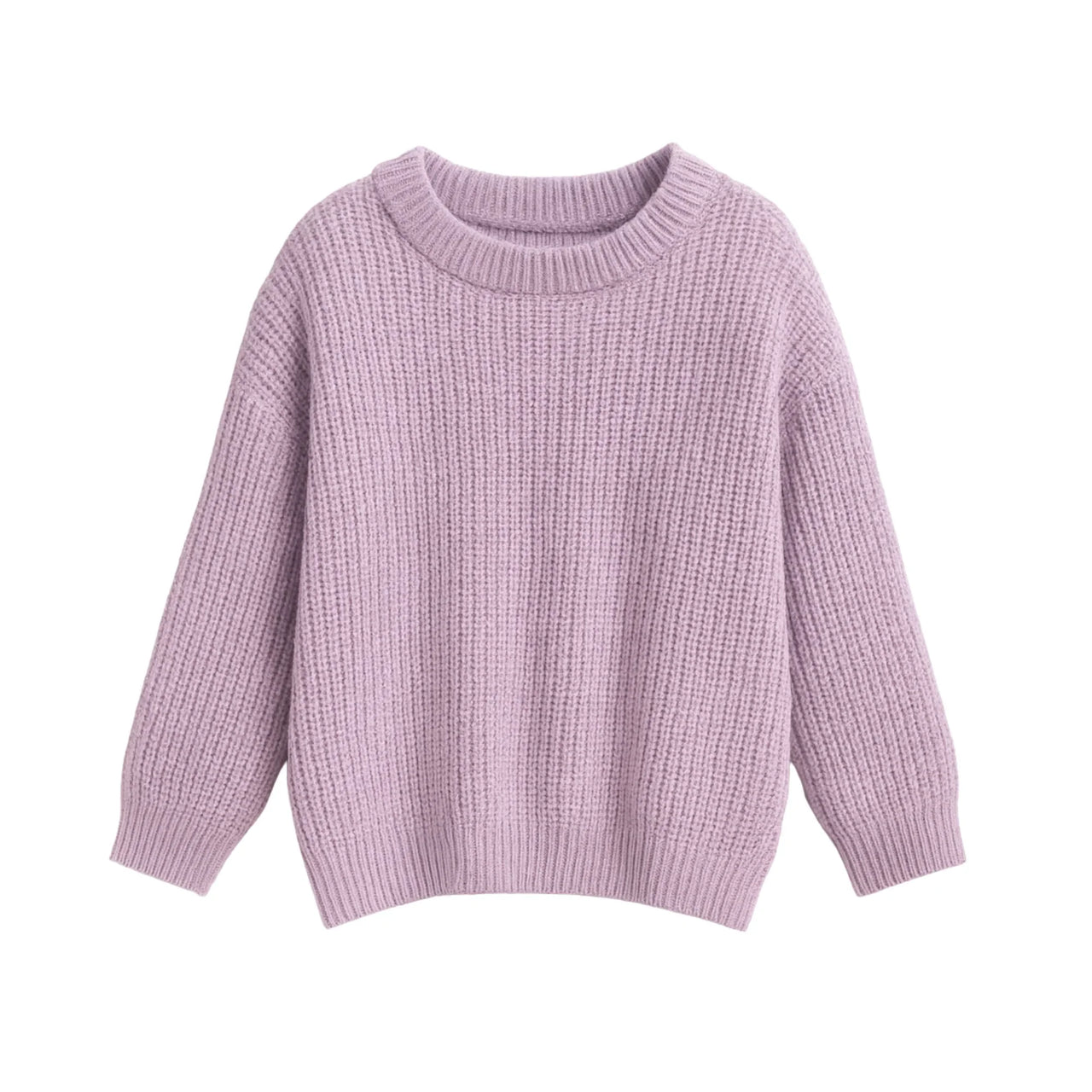Purple sweater on a white background