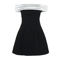 Thumbnail for Back Big Bow Black and White Dress Fashion Off Shoulder High Waist Sleeveless Backless Mini Dresses Autumn New Party Dresses, Drestiny, Mini Dresses, Off Shoulder, Sleeveless, Black and White casual Dresses, Black and white trendy dresses, Black and white mini dresses, black and white short dresses, Backless dresses, S, M, L, United States, Canada, Australia, New Zealand, United Kingdom, Black, White, 4, 6, 8, 10, shopdrestiny.com
