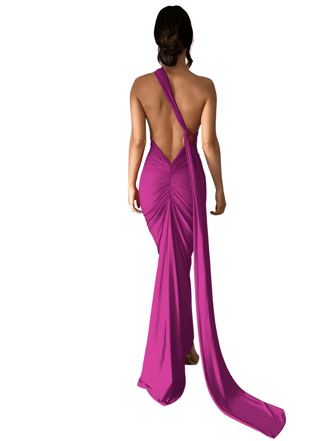 One Shoulder Backless Sexy Maxi Dress - Get Multiple Looks! -, Maxi Dress , Drestiny , Australia, Black, Blue, Canada, Dark Red, FR, Green, Hot Pink, L, M, Maxi Dresses, Mini Dresses, New Zealand, One Shoulder, Orange, Pink, Red, S, Sky Blue, Sleeveless, United Kingdom, United States, White, Wine Red , Drestiny ,  Brown, Purple, Blue, www.shopdrestiny.com