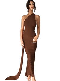 Thumbnail for One Shoulder Backless Sexy Maxi Dress - Get Multiple Looks! -, Maxi Dress , Drestiny , Australia, Black, Blue, Canada, Dark Red, FR, Green, Hot Pink, L, M, Maxi Dresses, Mini Dresses, New Zealand, One Shoulder, Orange, Pink, Red, S, Sky Blue, Sleeveless, United Kingdom, United States, White, Wine Red , Drestiny ,  Brown, Purple, Blue, www.shopdrestiny.com
