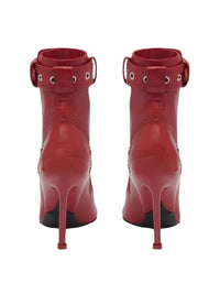 Thumbnail for Belt Buckle Front Zipper High Fashion Short Boots Women's -, Shoes , Drestiny , Australia, Black, Boots, FR, Heels, High Heels, New Zealand, Red, Stilettos, United Kingdom, United States , Drestiny , www.shopdrestiny.com