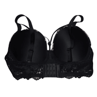 Thumbnail for Black lace bra on a white background