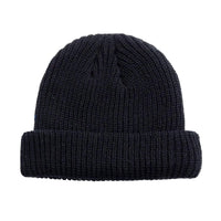 Thumbnail for Black knit beanie on a white background