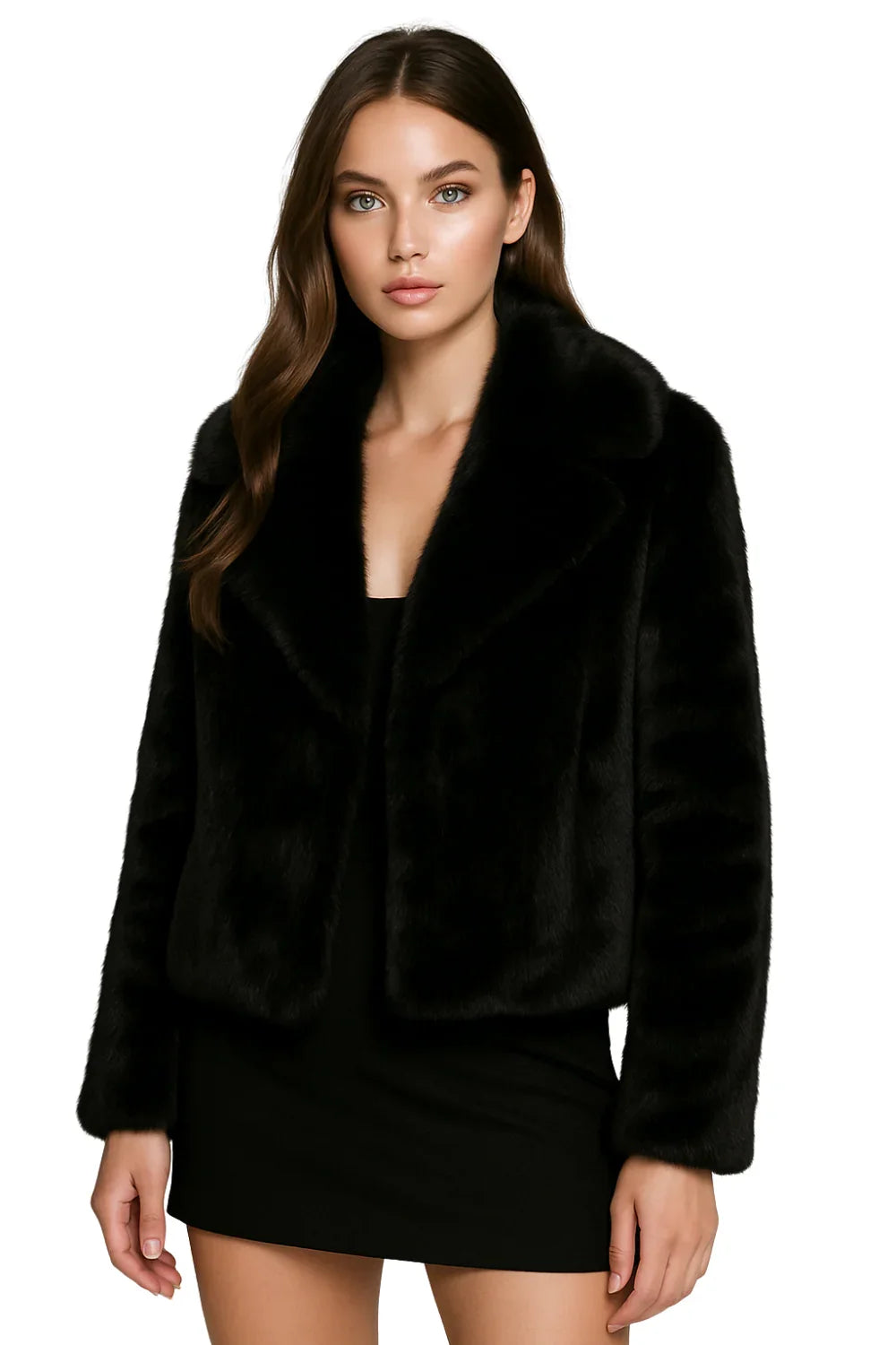 Real Rex Rabbit Fur Coat With Fox Fur Collar Women's Rabbit Fur Short Jacket Thick Warm New Fashion
