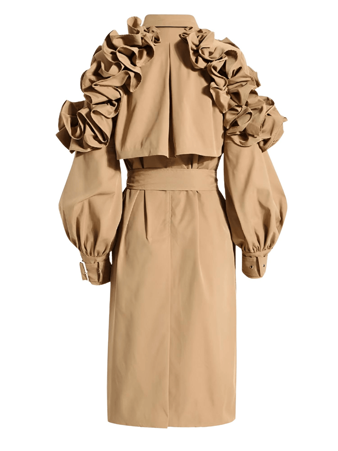 Black Khaki Long Trench Coat Women's Belt Elegant Chic Stylish Luxury Clothes Runway Fashion -, Coat , Drestiny , Australia, Black, Canada, Coats, Khaki, L, M, New Zealand, S, Trench Coats, United Kingdom, United States, XL, XXL , Drestiny , www.shopdrestiny.com