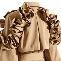 Thumbnail for Black Khaki Long Trench Coat Women's Belt Elegant Chic Stylish Luxury Clothes Runway Fashion -, Coat , Drestiny , Australia, Black, Canada, Coats, Khaki, L, M, New Zealand, S, Trench Coats, United Kingdom, United States, XL, XXL , Drestiny , www.shopdrestiny.com