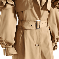 Thumbnail for Black Khaki Long Trench Coat Women's Belt Elegant Chic Stylish Luxury Clothes Runway Fashion -, Coat , Drestiny , Australia, Black, Canada, Coats, Khaki, L, M, New Zealand, S, Trench Coats, United Kingdom, United States, XL, XXL , Drestiny , www.shopdrestiny.com