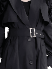 Thumbnail for Black Khaki Long Trench Coat Women's Belt Elegant Chic Stylish Luxury Clothes Runway Fashion -, Coat , Drestiny , Australia, Black, Canada, Coats, Khaki, L, M, New Zealand, S, Trench Coats, United Kingdom, United States, XL, XXL , Drestiny , www.shopdrestiny.com