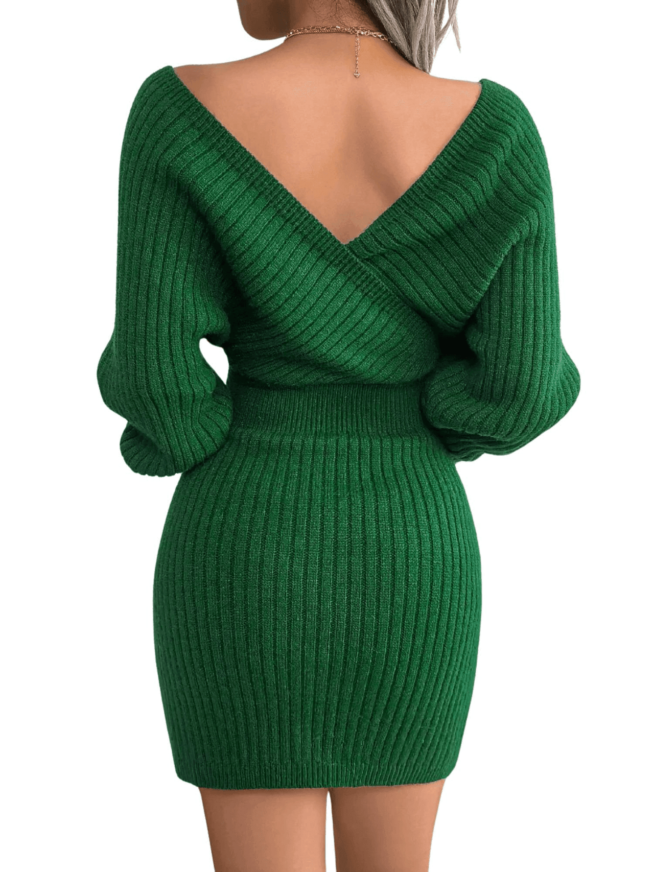 Bodycon Mini Sweater Dresses For Women 2025 Casual Long Sleeve Knit Dress, Drestiny, S, M, L, Mini Dresses, Long Sleeves, Deep V Neck, Backless, United States, USA, Australia, New Zealand, United Kingdom, UK, Lavender, Purple, Sky Blue, Light Blue, White, Ivory, Black, Claret, Dark Red, Wine Red, Green, mini sweater dress, short sweater dress, sweater dress mini, casual mini sweater dress, jumper mini dress, casual mini jumper dress, shopdrestiny.com