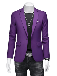 Thumbnail for Boutique Fashion Solid Color High-End Men's Casual Blazer Business Groom Wedding Blazers for Men Suit Jacket Coat, Drestiny, Jackets, Blazers, S, M, L, XL, XXL, 3XL, United States, USA, Australia, United Kingdom, UK, Apricot, Sky Blue, Wine Red, Purple, Dark Green, Dark Grey, Royal Blue, Lake Blue, Yellow, Red, White, Black, Light Pink, Navy Blue, Light Grey, Light Green, men's casual blazer,  men's sport coat casual, men's unstructured blazer, shopdrestiny.com