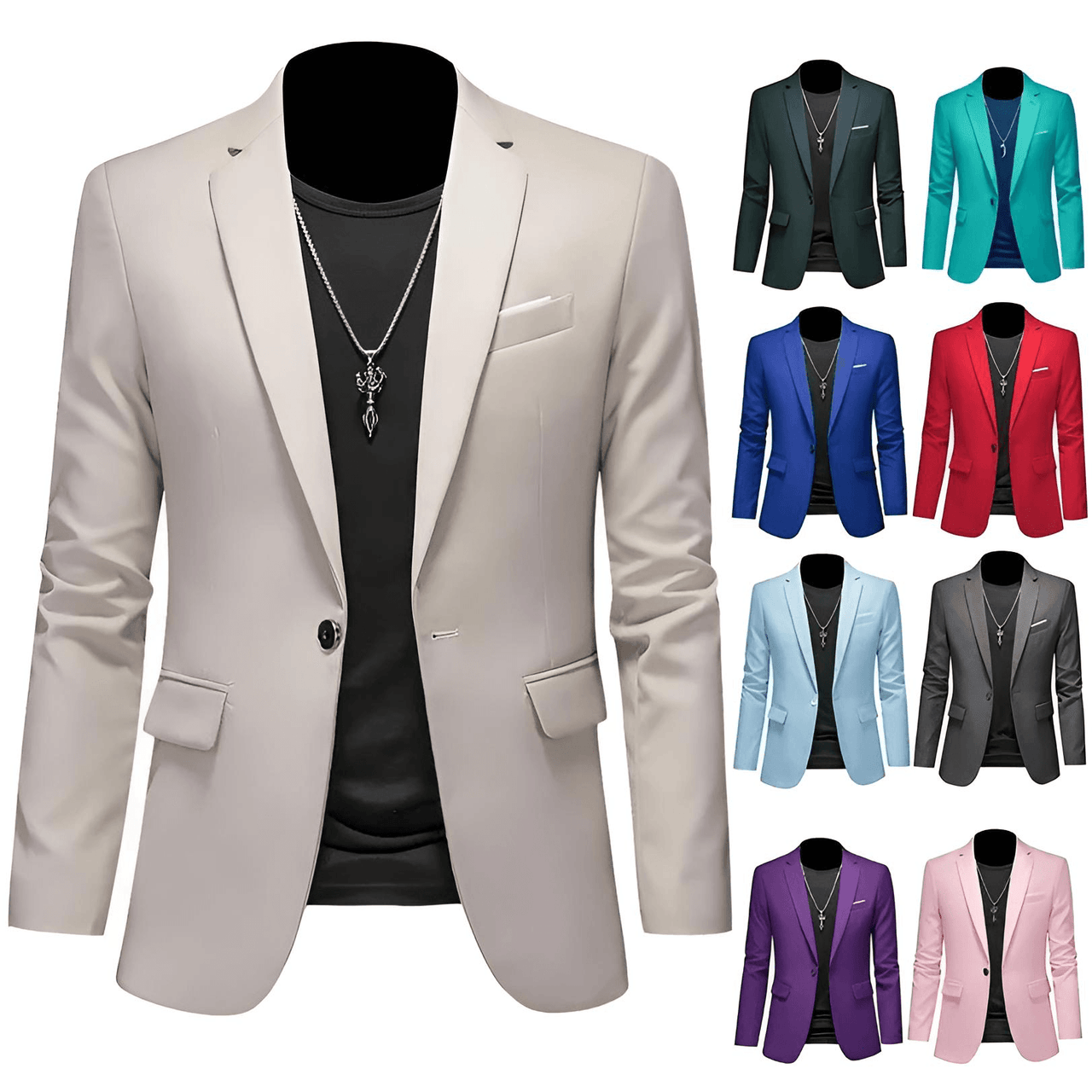 Boutique Fashion Solid Color High-End Men's Casual Blazer Business Groom Wedding Blazers for Men Suit Jacket Coat, Drestiny, Jackets, Blazers, S, M, L, XL, XXL, 3XL, United States, USA, Australia, United Kingdom, UK, Apricot, Sky Blue, Wine Red, Purple, Dark Green, Dark Grey, Royal Blue, Lake Blue, Yellow, Red, White, Black, Light Pink, Navy Blue, Light Grey, Light Green, men's casual blazer,  men's sport coat casual, men's unstructured blazer, shopdrestiny.com